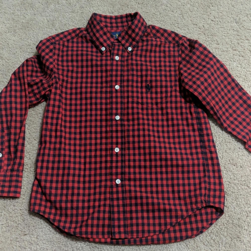 Ralph Lauren polo sz 6 preppy button up plaid